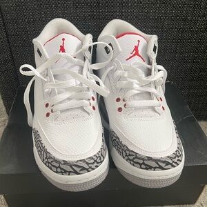 Jordan Kids Sneakers - White, Red, and Black